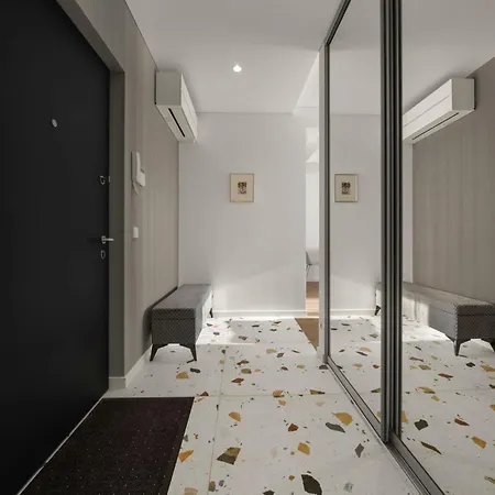 Bright 2br With Private Ev Parking, Workspace, Ac Lägenhet