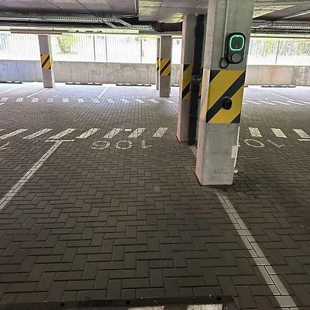 Lägenhet Bright 2br With Private Ev Parking, Workspace, Ac Kaunas