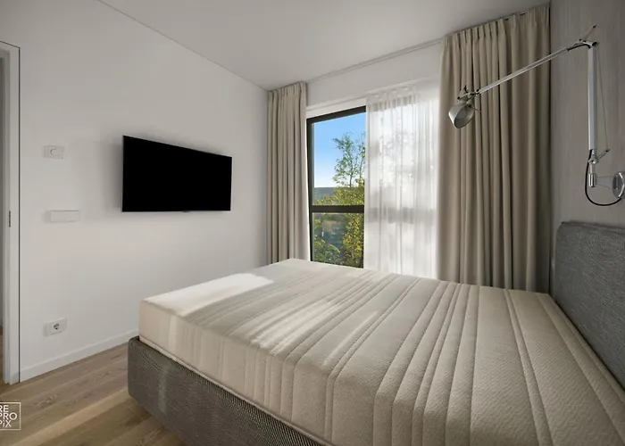 Bright 2br With Private Ev Parking, Workspace, Ac * Kaunas